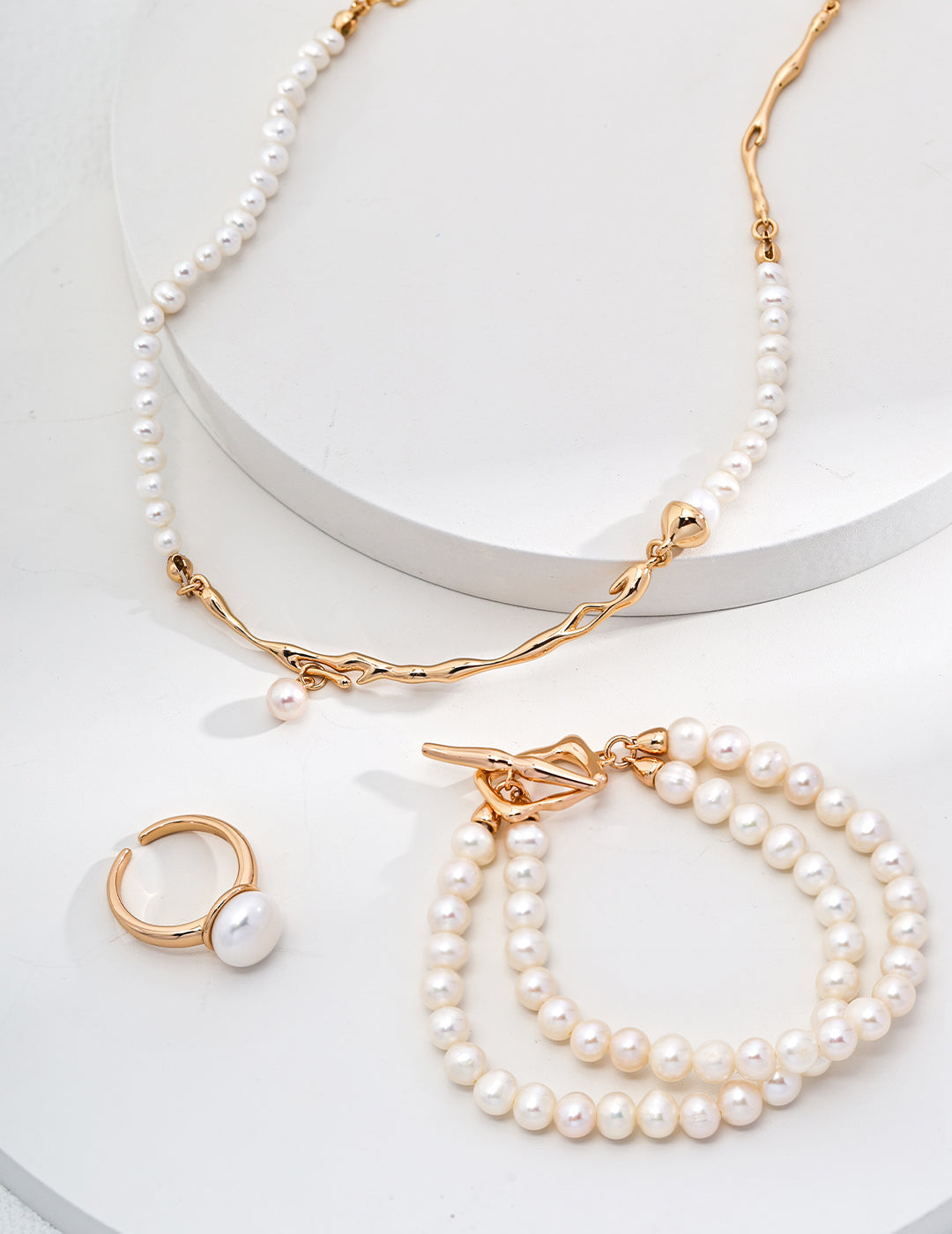 S925& Fresh Water Pearl Necklace(adjustable)