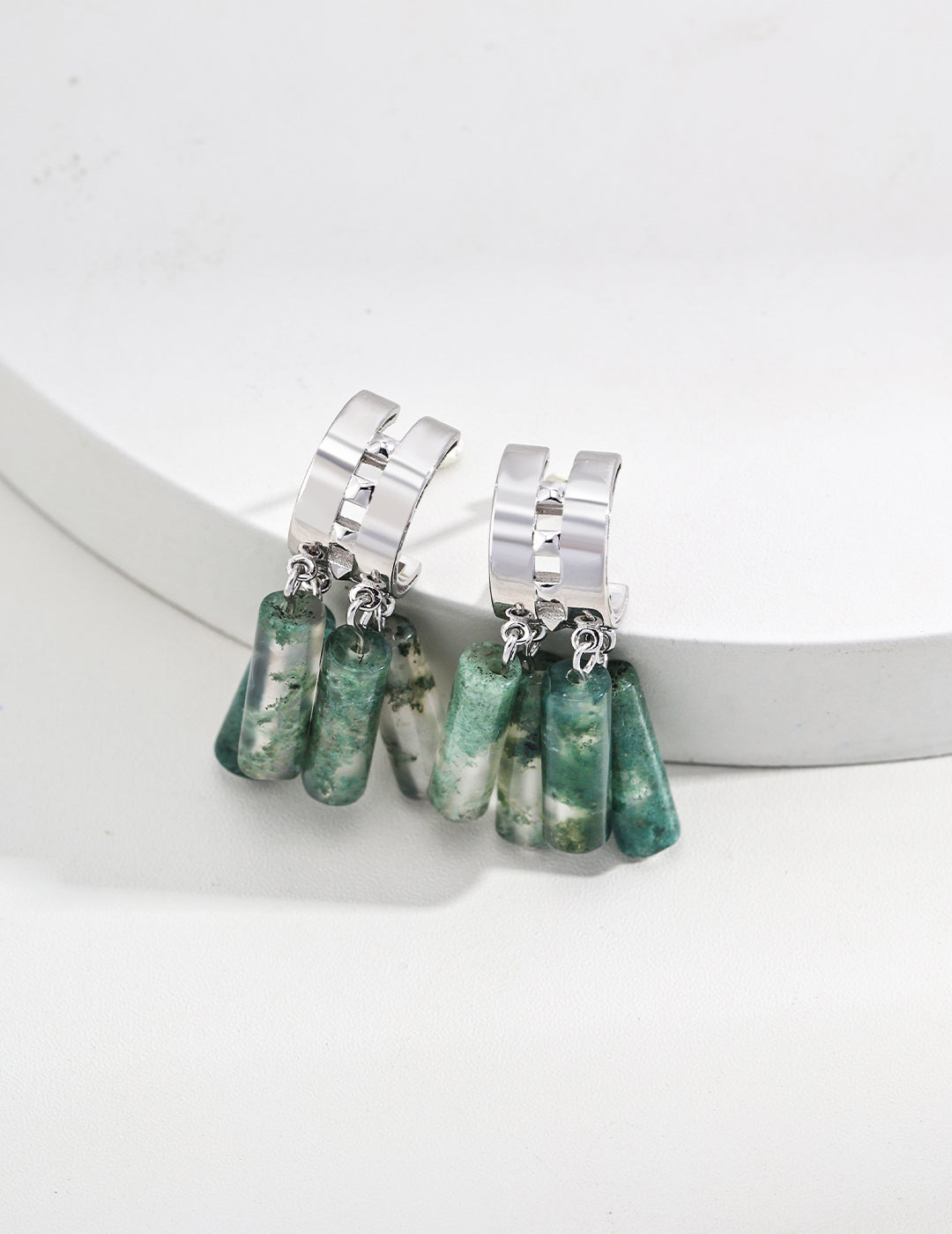 S925 Agate Earrings