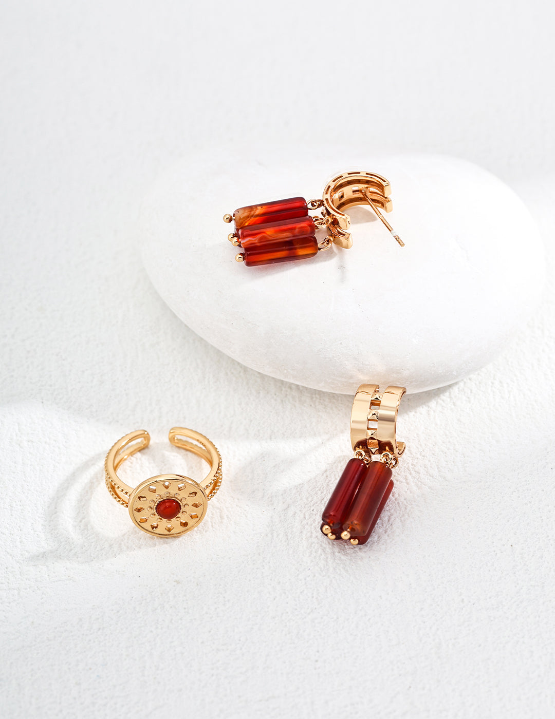 S925 Agate Earrings